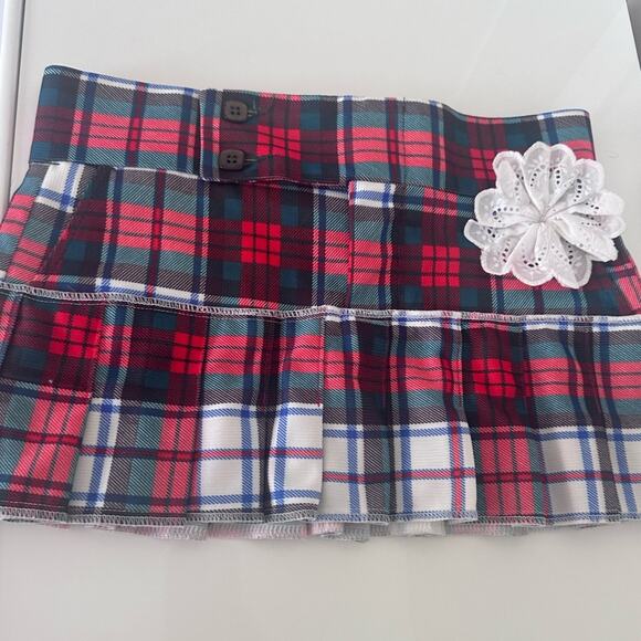 Vintage Lee mini plaid skirt SzS well made perfect condition Halloween skirt - Picture 9 of 15